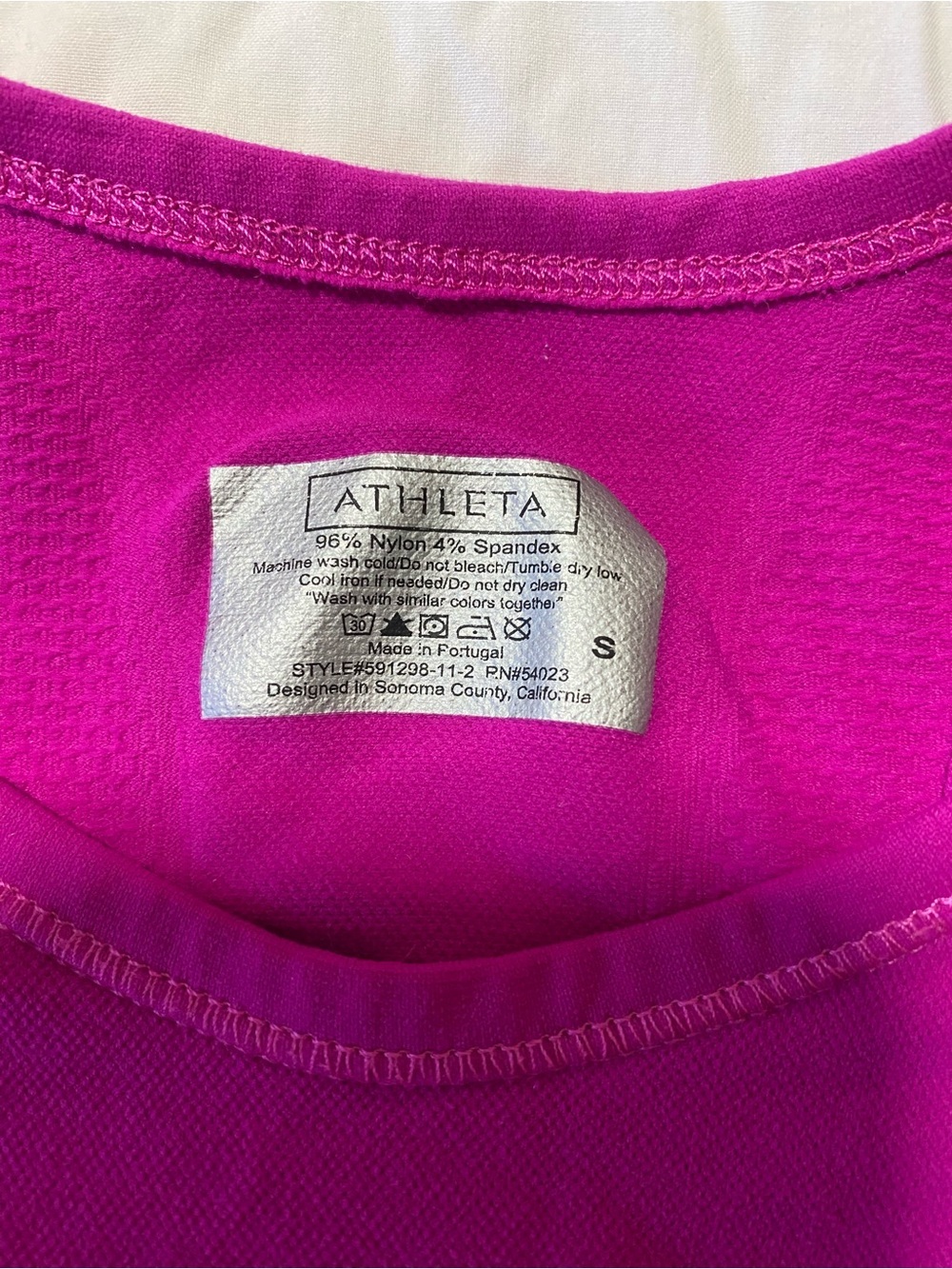 Athleta Fuchsia Racerback Performance Tank - Picture 3 of 7